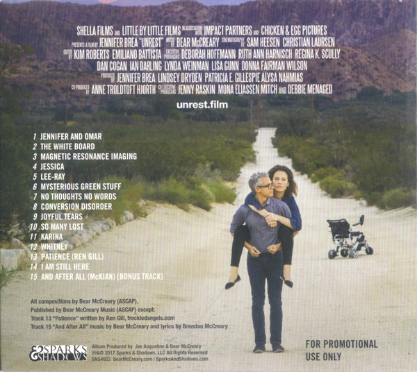 Unrest (Original Motion Picture Soundtrack) by Bear McCreary, CD, Album, Limited Edition, Promo, 2017: photo 2