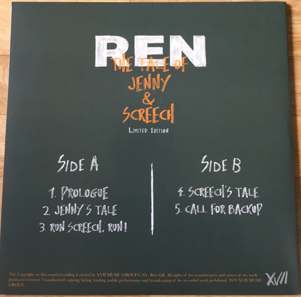 The Tale Of Jenny & Screech (Limited Edition) by Ren, Vinyl, 12", 45 RPM, EP, Limited Edition, 2019: photo 3