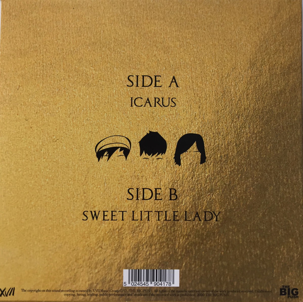 Icarus / Sweet Little Lady by The Big Push, Vinyl, 7", 45 RPM, Single, Limited Edition, Stereo, Gold, 2020: photo 2