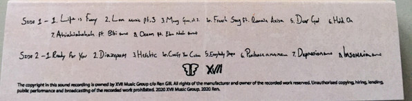 Demos (Do Not Share) Vol 1 + 2 by Ren, Cassette, EP, Limited Edition, 2020: photo 3