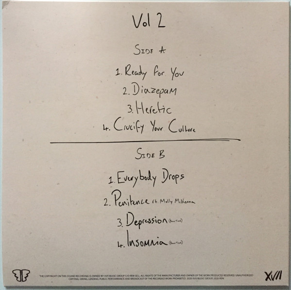 Demos (Do Not Share) Vol 2 by Ren, Vinyl, 12", 33 ⅓ RPM, EP, Limited Edition, Red, 2020: photo 2