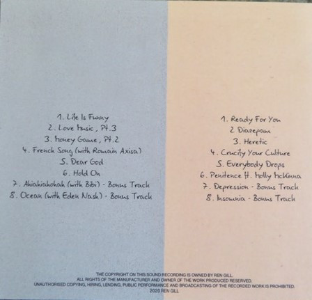 Demos (Do Not Share) Vol 1 & 2 by Ren, 2 × CDr, EP, Limited Edition, Reissue, 2023: photo 2