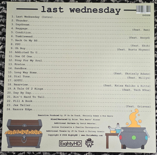 Last Wednesday by Chris Webby, 2 × Vinyl, LP, Stained Glass Splatter, 2025: photo 2