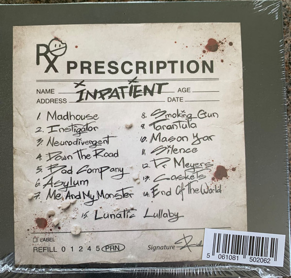 Asylum by Inpatient, CD, Album, 2026: photo 2